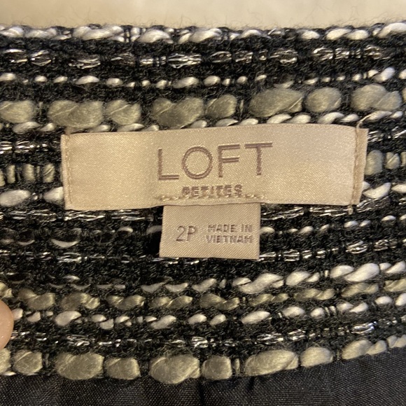 black & white tweed mini skirt w/ front pockets - Picture 8 of 8